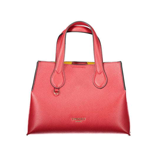 Tote Handbag by Twinset for women in polyethylene red features a signature silhouette, showcasing a secure snap & zipper and signature built-in-compartments with versatile shoulder-strap, adjustable-strap & handle for a sophisticated look.