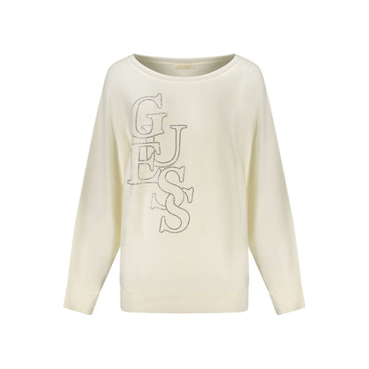 Guess Jeans White Viscose Sweatshirt