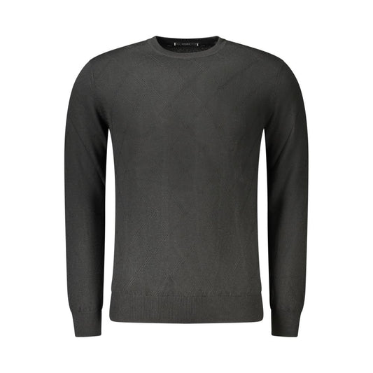 Sweatshirt by Guess Jeans for men in wool black features an magnificent silhouette, showcasing a sophisticated crew neckline and detail for a truly magnificent finish.