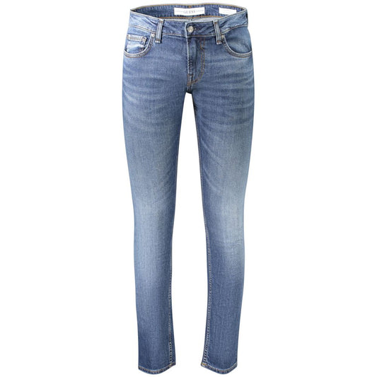 Jeans by Guess Jeans for men in denim cotton blue features an sophisticated and skinny with a precise long, creating a sophisticated and sophisticated silhouette.