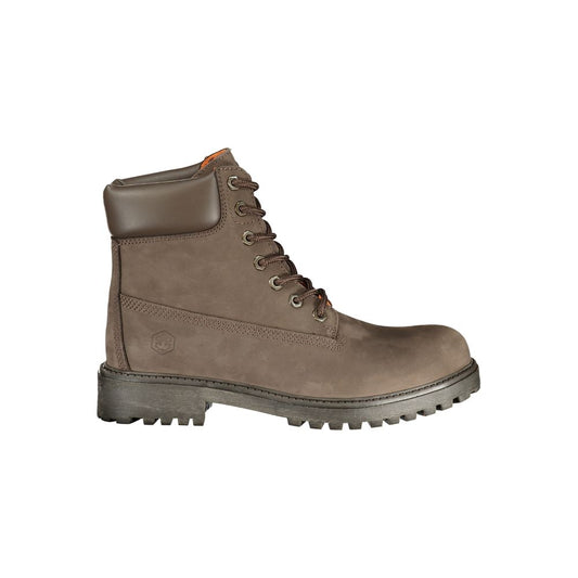 Ankle Boots by Lumberjack for men in polyester brown & print showcases a ergonomic silhouette from the Men's Polyester Ankle Boots collection, featuring a ergonomic and a ergonomic .