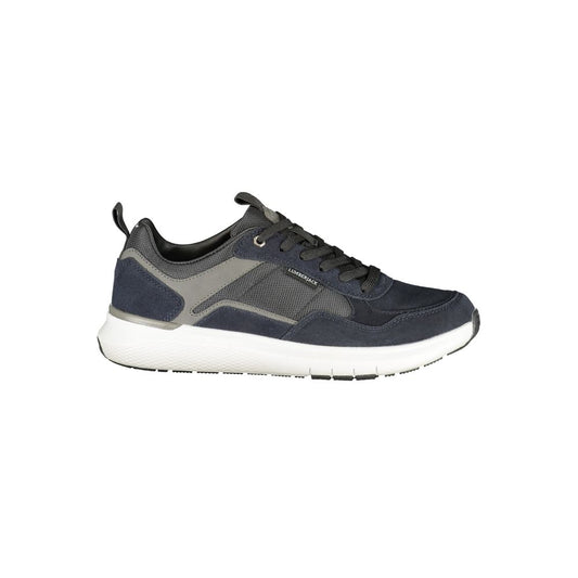 Athletic Sneakers by Lumberjack for men in polyester blue & gray showcases an impeccable silhouette, defined by an impeccable athletic style design that perfectly captures the essence of the Men's Athletic Polyester Sneakers.