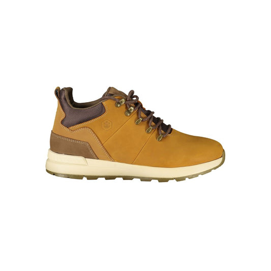 Ankle Boots by Lumberjack for men in polyester brown, yellow & print showcases a ergonomic silhouette from the Men's Polyester Ankle Boots collection, featuring a ergonomic and a ergonomic .
