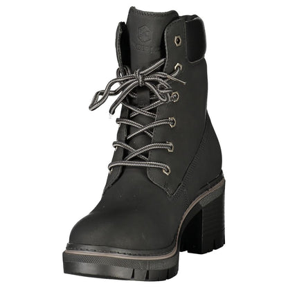 Lumberjack Black Polyester Ankle Boots