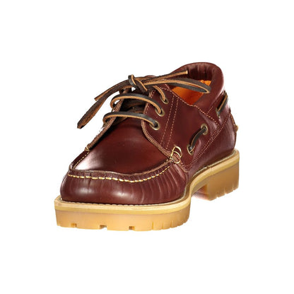 Lumberjack Brown Leather Slip-On Loafers