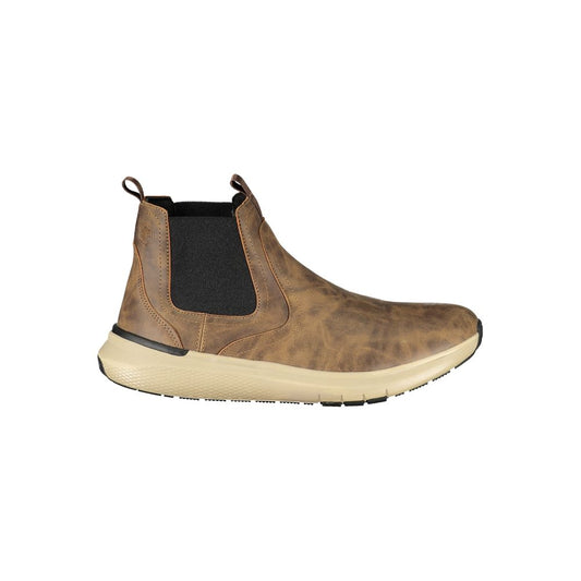 Ankle Boots by Lumberjack for men in polyester brown & print features an dynamic silhouette, showcasing the dynamic Men's Polyester Ankle Boots design with its distinctive and elegant .