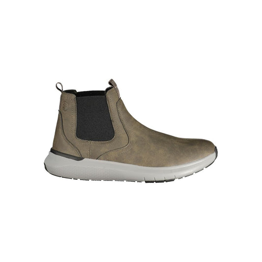 Ankle Boots by Lumberjack for men in polyester green & print features an high-performance silhouette, showcasing the sophisticated design of the Men's Polyester Ankle Boots with a and a refined .
