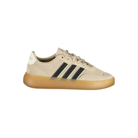 Athletic Sneakers by Adidas for women in polyester & viscose beige, cream & print features an timeless silhouette from the Women's Athletic Polyester & Viscose Sneakers collection, showcasing a timeless athletic style for a timeless look.