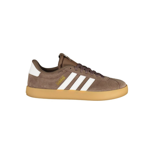Athletic Sneakers by Adidas for men in polyester & viscose brown, white & print showcases an impeccable silhouette, defined by an impeccable athletic style design that perfectly captures the essence of the Men's Athletic Polyester & Viscose Sneakers.