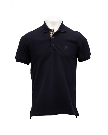 Burberry Coal Blue Cotton Polo Shirt