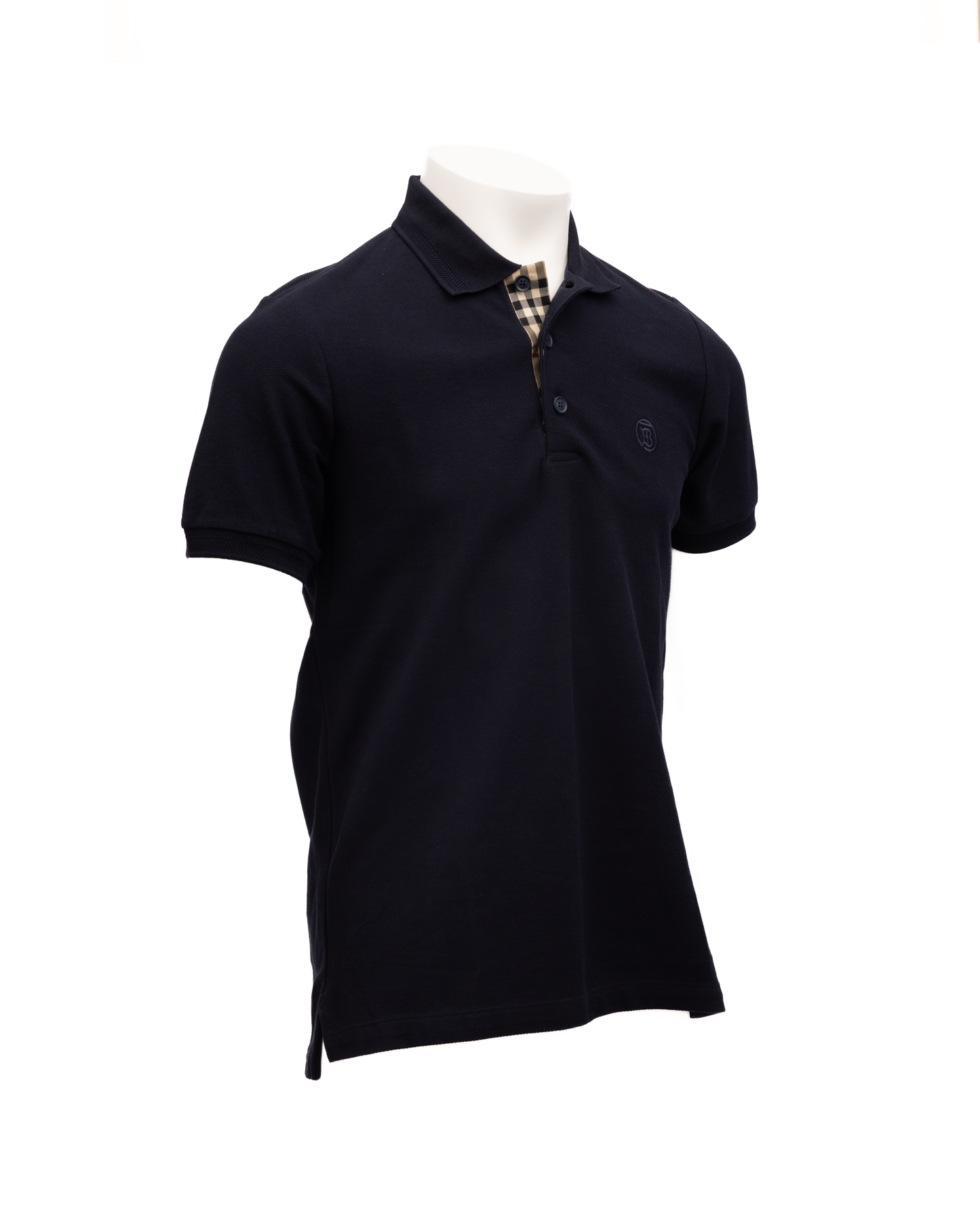 Burberry Coal Blue Cotton Polo Shirt