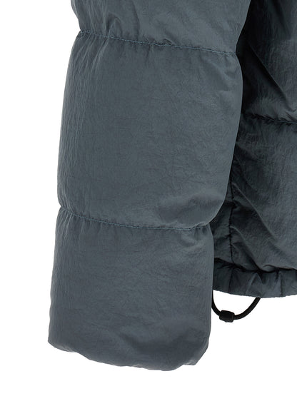 Stone Island Gray Polyamide Full-Length Jacket