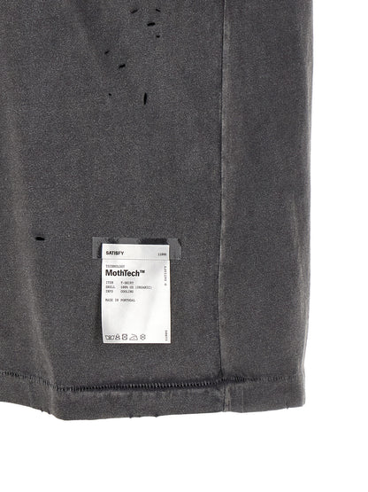 SATISFY Gray Cotton T-Shirt