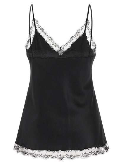 Ermanno Scervino Black Silk Lingerie