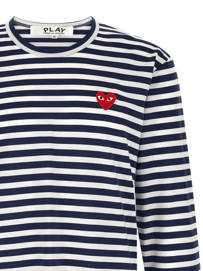 Comme Des Garçons Play Multicolor Cotton T-Shirt