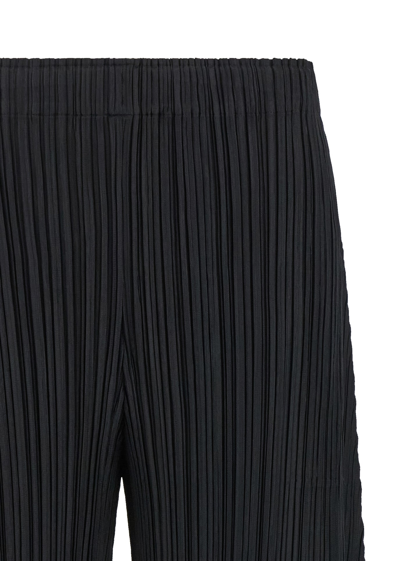 PLEATS PLEASE ISSEY MIYAKE Black Polyester Pants