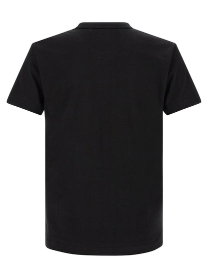 Comme Des Garçons Play Black Cotton T-Shirt