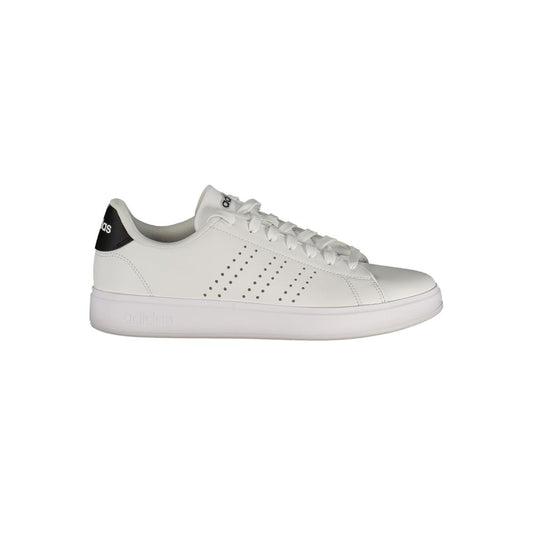 Athletic Sneakers by Adidas for men in polyester & polyurethane white & print showcases an impeccable silhouette, defined by an impeccable athletic style design that perfectly captures the essence of the Men's Athletic Polyester & Polyurethane Sneakers.