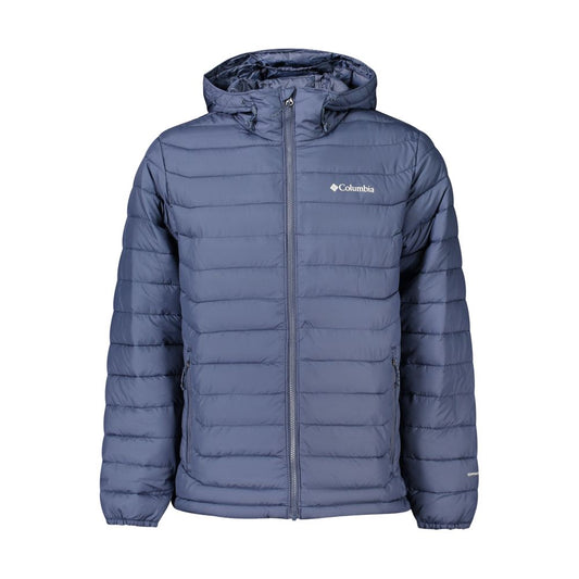 Hooded Overcoat by Columbia for men in polyester blue & print showcases a enveloping silhouette, detailed with distinctive thermal, pockets & hooded and a enveloping hooded neckline.