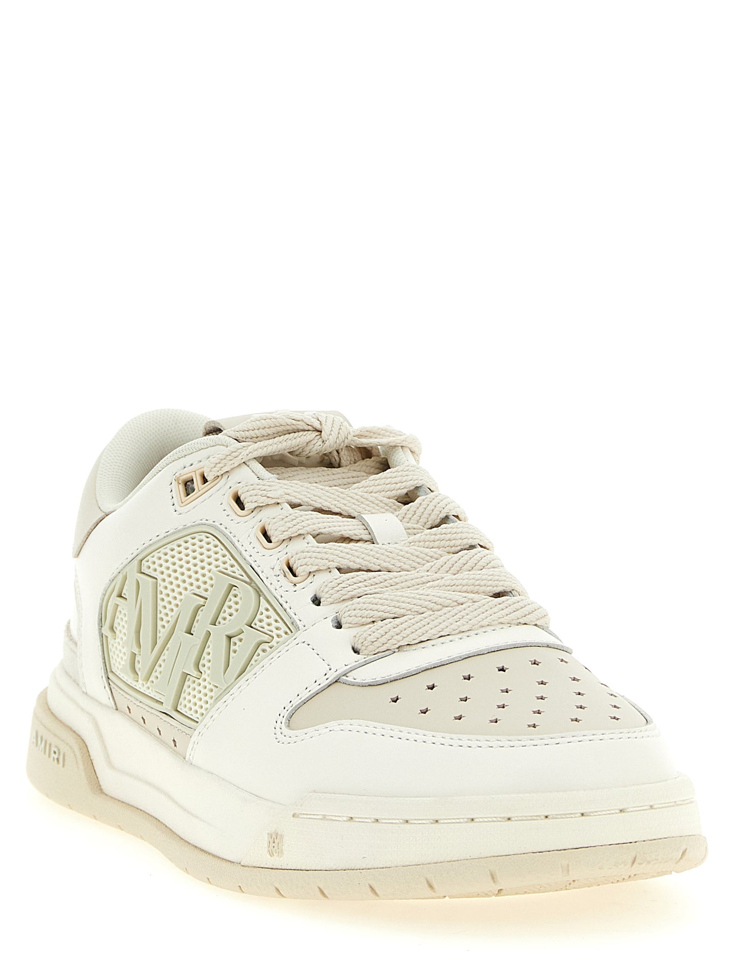 Amiri White Calfskin Low Top Sneakers