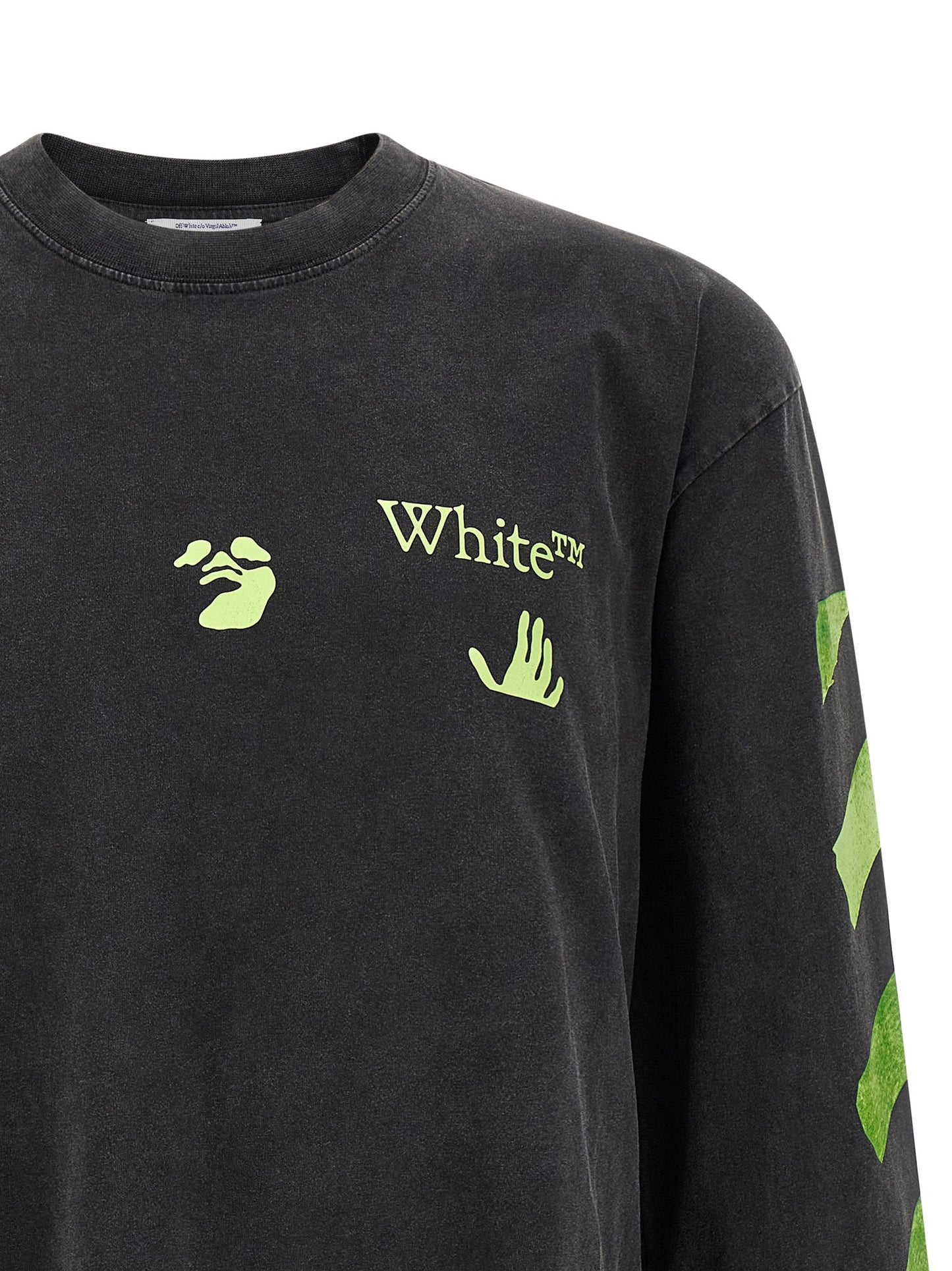 Off-White Black Cotton T-Shirt