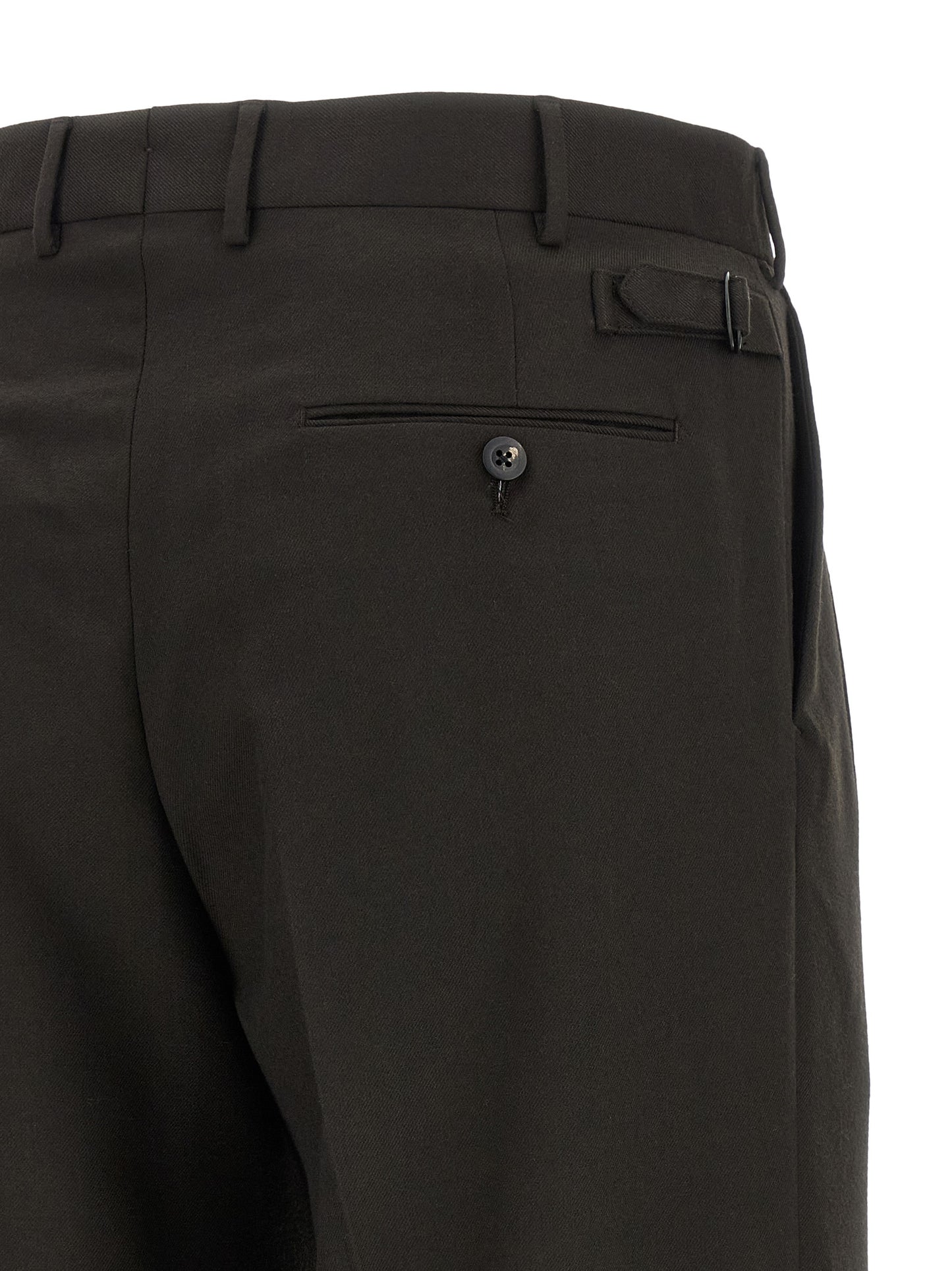 CELLAR DOOR Brown Polyester Dress Pants