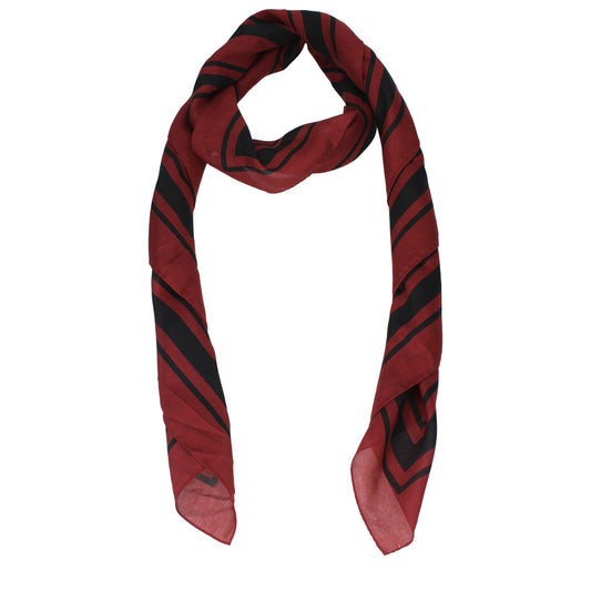 Scarf by Burberry for women in cotton red showcases a eye catching silhouette, artfully capturing the essence of the eye catching Cotton Foulard Scarf design for a sophisticated look.