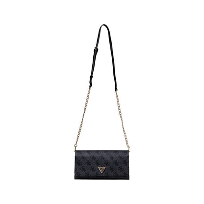 Guess Gray Polyethylene Clutch Bag