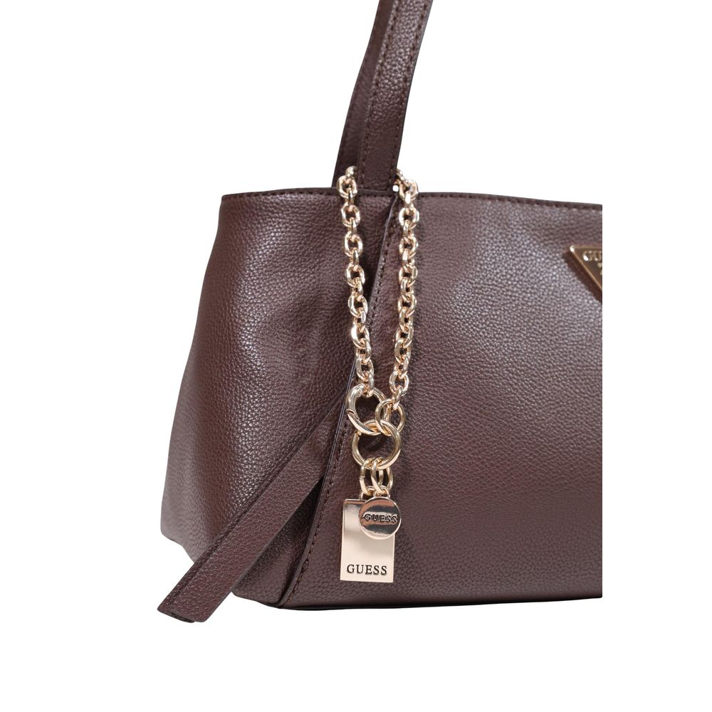 Guess Brown Polyethylene Handbag