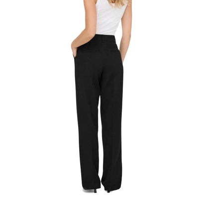 Only Black Polyester Casual Pants