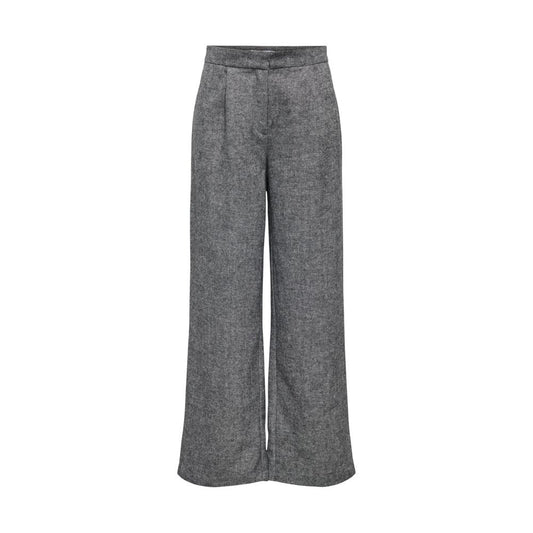 Palazzo Pants by Only for women in lycra polyester & wool gray features an sophisticated high rise and wide with a precise long, creating a sophisticated and sophisticated silhouette.
