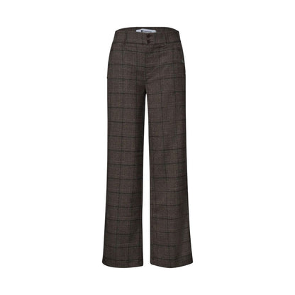 Street One Brown Polyester Casual Pants