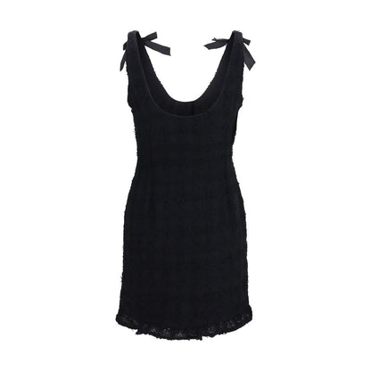 Alessandra Rich Black Cotton Casual Dress
