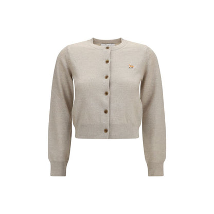Maison Kitsuné Beige Cotton Cardigan