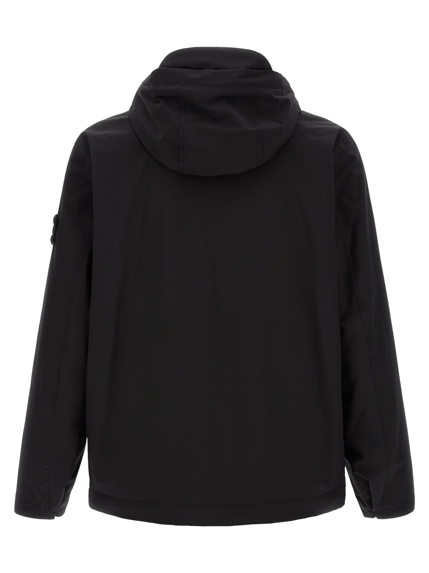 Stone Island Black Polyester Shell Jacket