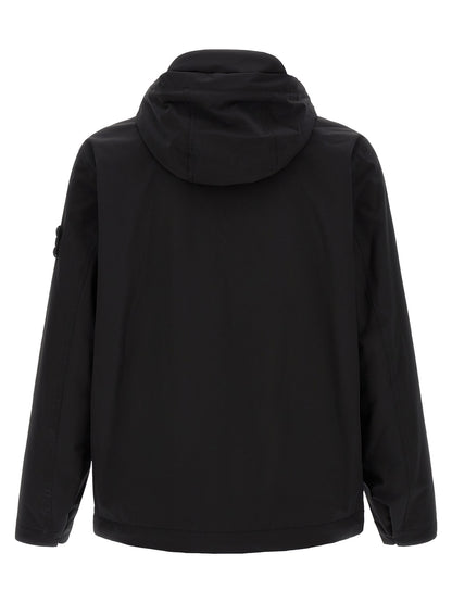 Stone Island Black Polyester Shell Jacket