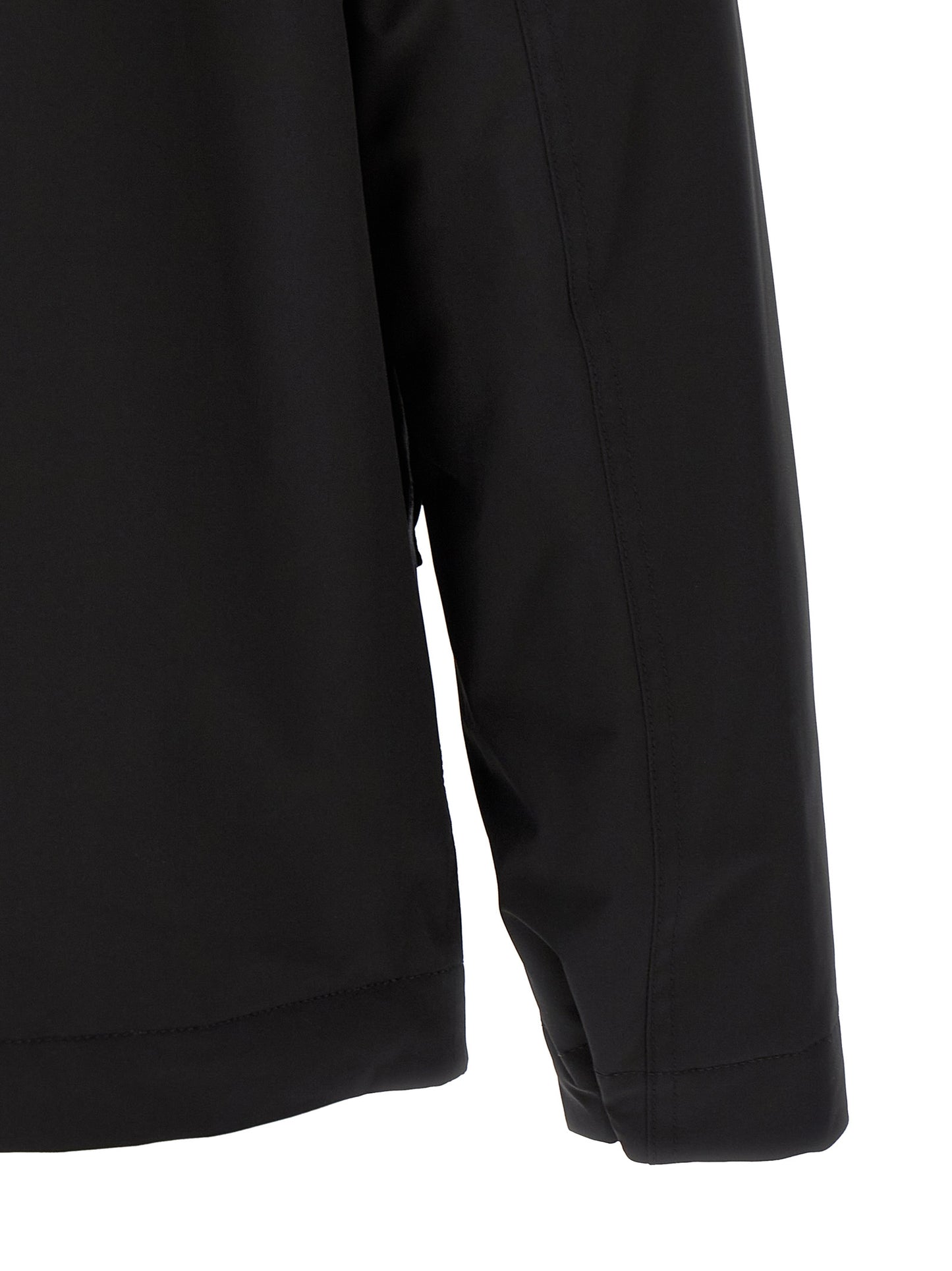 Stone Island Black Polyester Shell Jacket