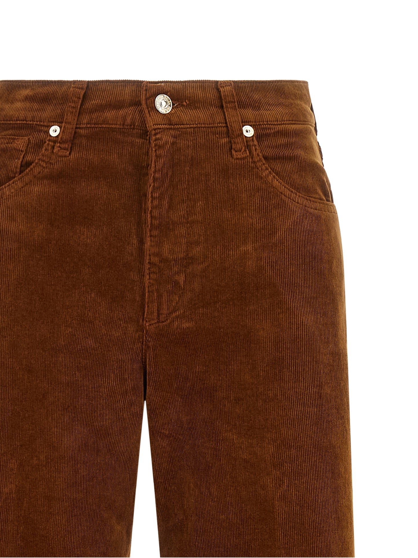 7 For All Mankind Brown Cotton Casual Pants