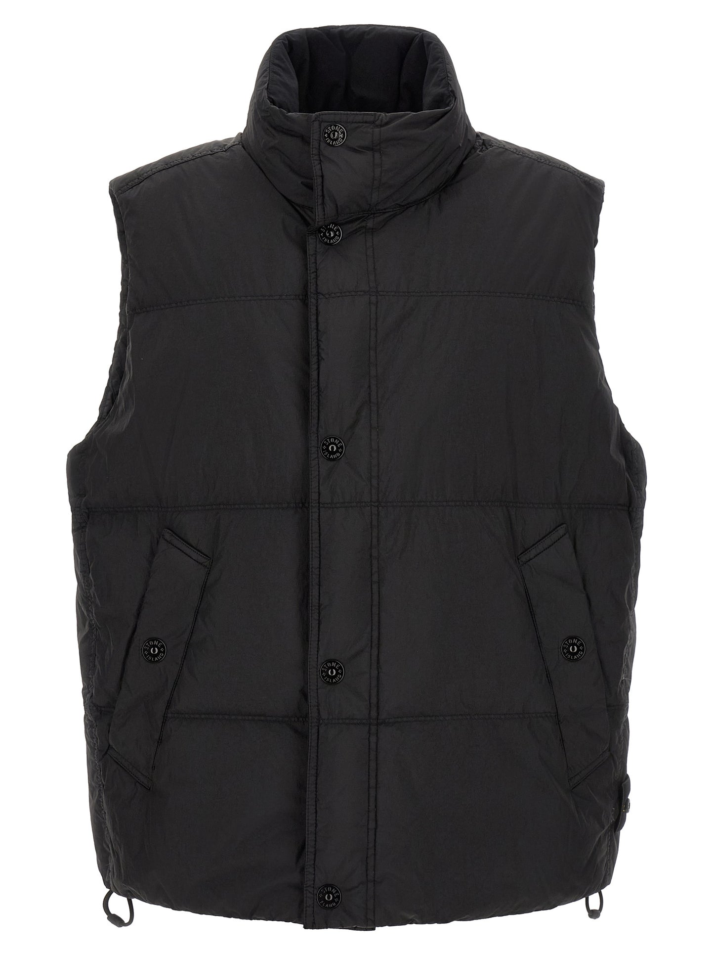 Stone Island Black Polyamide Sleeveless Jacket