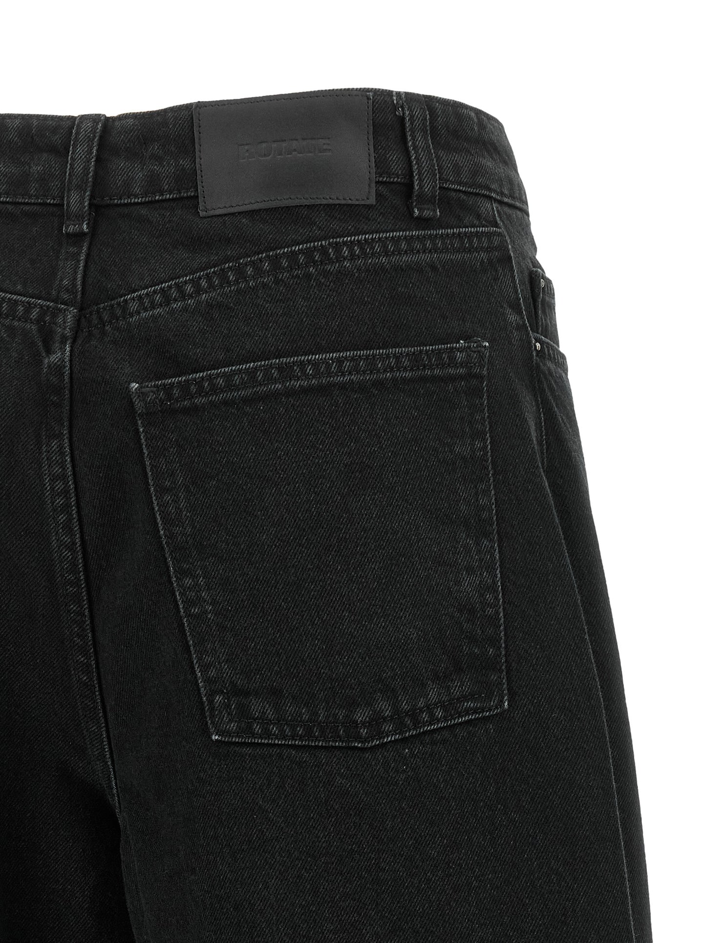 ROTATE BIRGER CHRISTENSEN Black Organic Cotton Jeans Denim