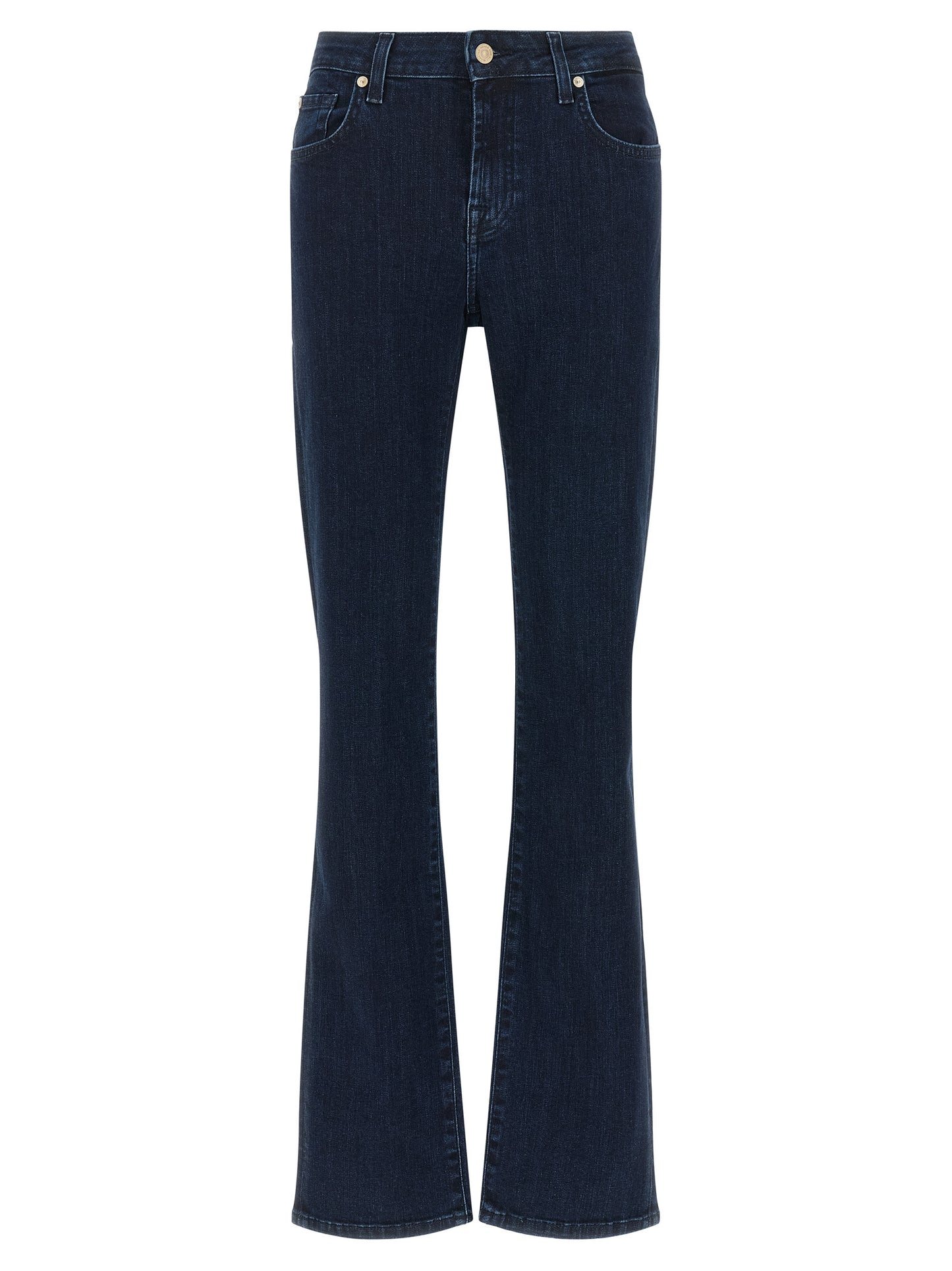 7 For All Mankind Blue Cotton Bootcut Jeans
