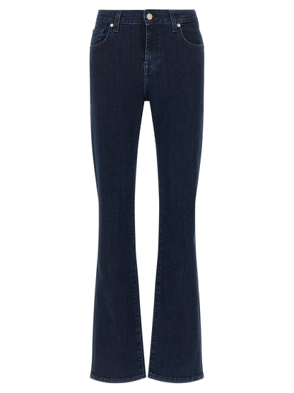 7 For All Mankind Blue Cotton Bootcut Jeans