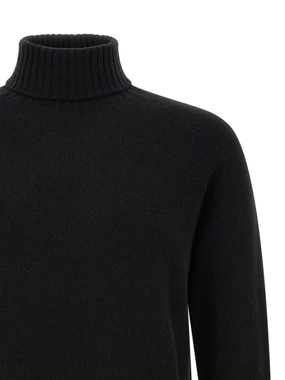 MA'RY'YA Black Cashmere Cardigan