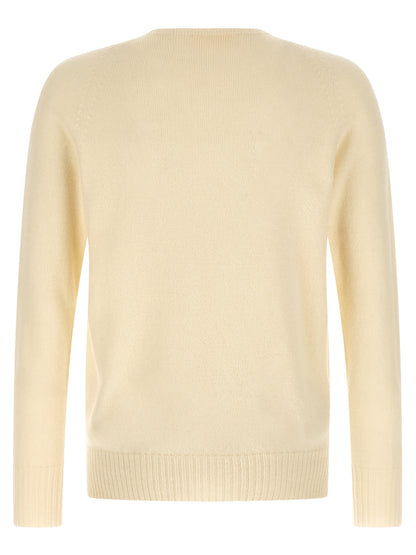 MA'RY'YA White Cashmere Cardigan
