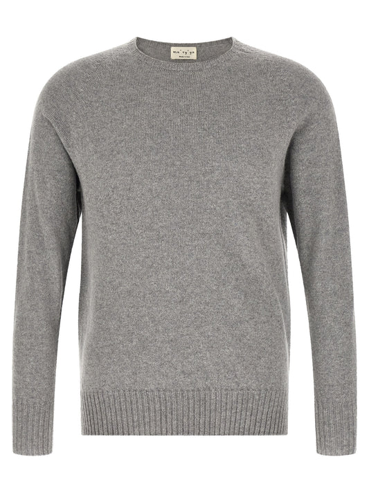 Cardigan by MA'RY'YA for men in cashmere modacrylic & virgin wool gray & natural presents a textural silhouette, artfully finished with a textural and for a sophisticated, textural look.