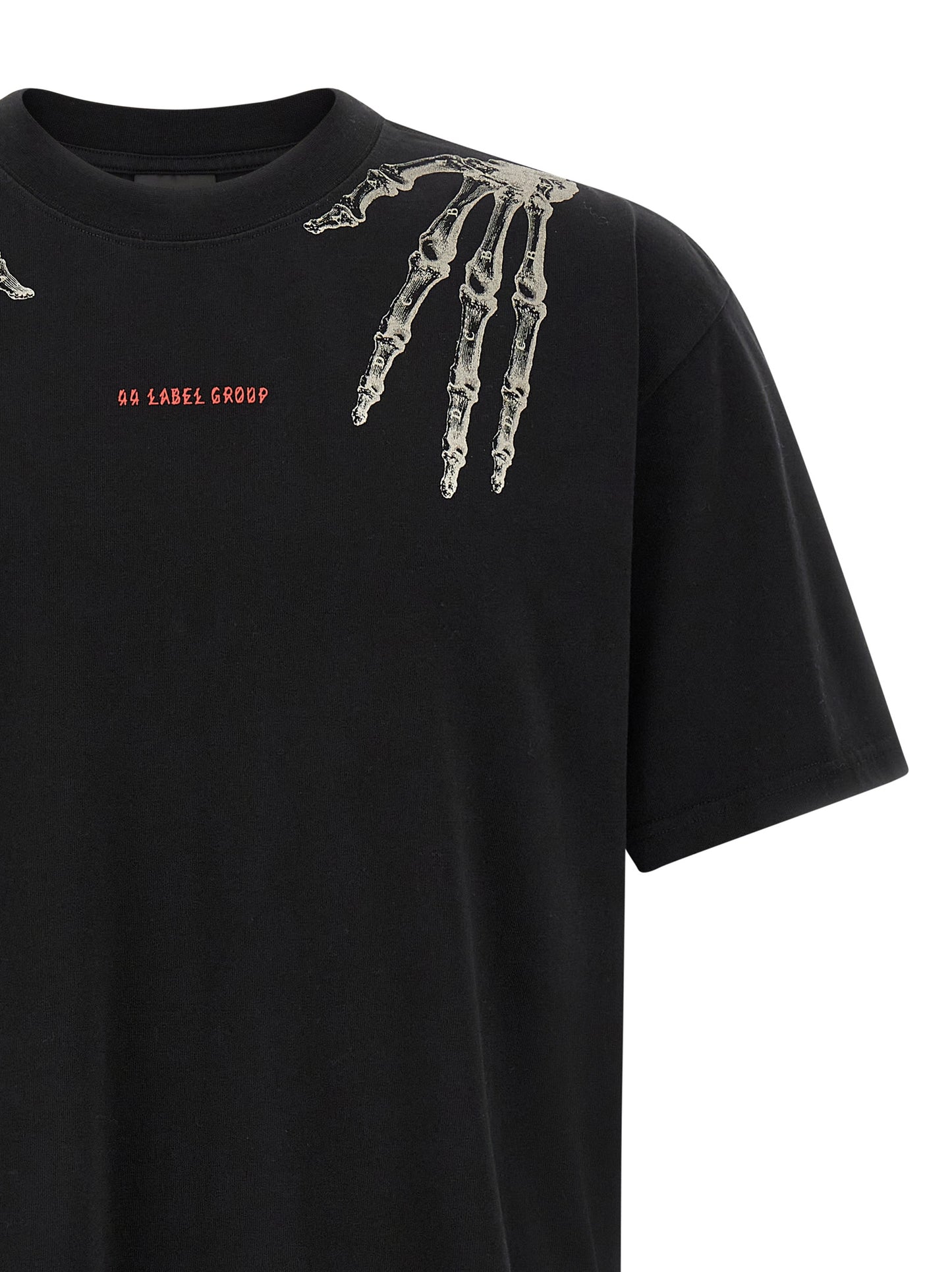 44 Label Group Black Cotton T-Shirt