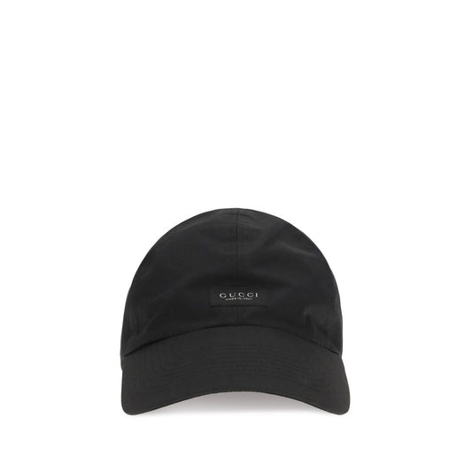Baseball Cap by Gucci for men in cotton black & signature presents a tailored silhouette, perfectly capturing the essence of Cotton Baseball Cap with its tailored finish and superior craftsmanship.