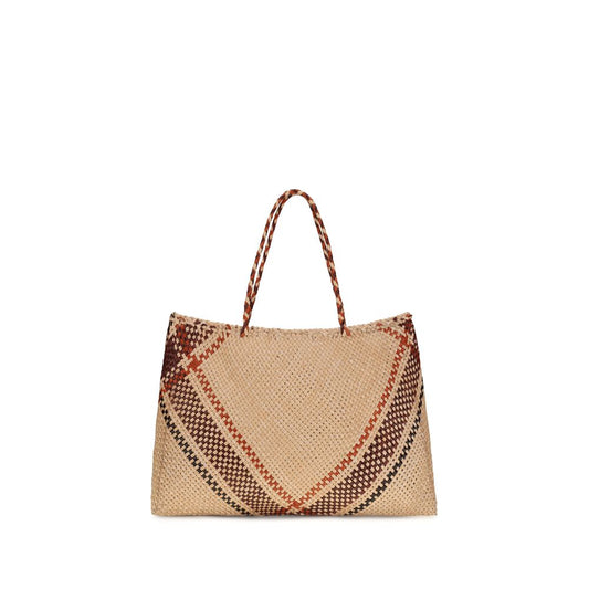 Tote Handbag by Dragon Diffusion for women in goatskin leather beige & signature features a refined silhouette, showcasing a secure open-top, organized , and versatile for a refined finish.