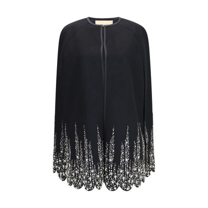 Valentino Garavani Black Wool Oves Aries Coat