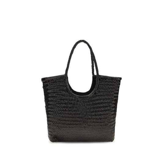 Tote Handbag by Dragon Diffusion for women in bos taurus calf & buffalo leather black & signature presents a ornamental silhouette, showcasing a secure open-top, ample , and versatile handle for a ornamental finish.